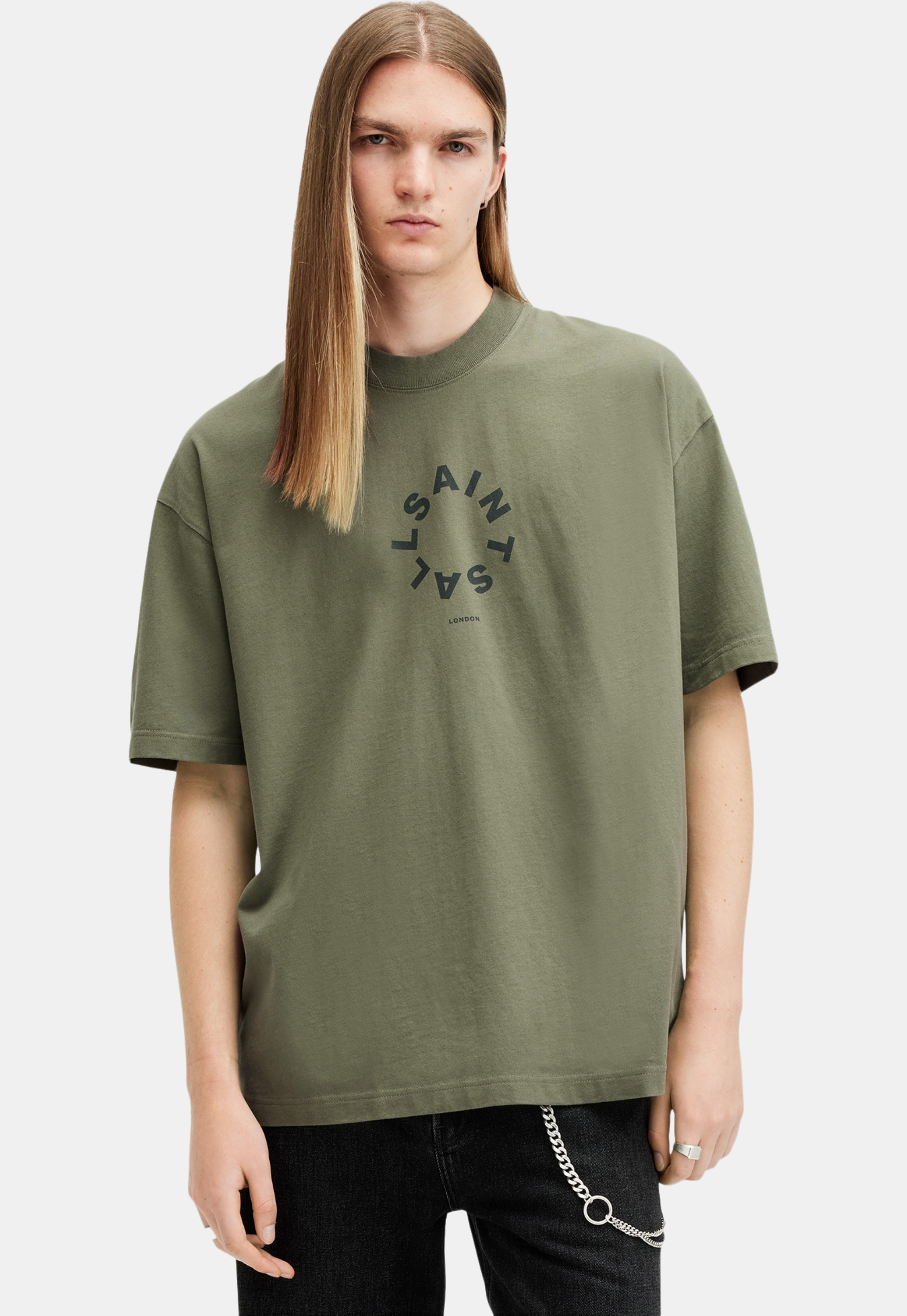 אולסיינטס - אוברסייז שרוול קצר HERB GREEN  M072PB