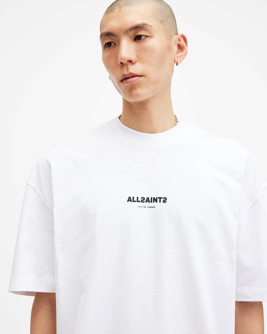 אולסיינטס - אוברסייז שרוול קצר OPTIC WHITE M074PB לבן