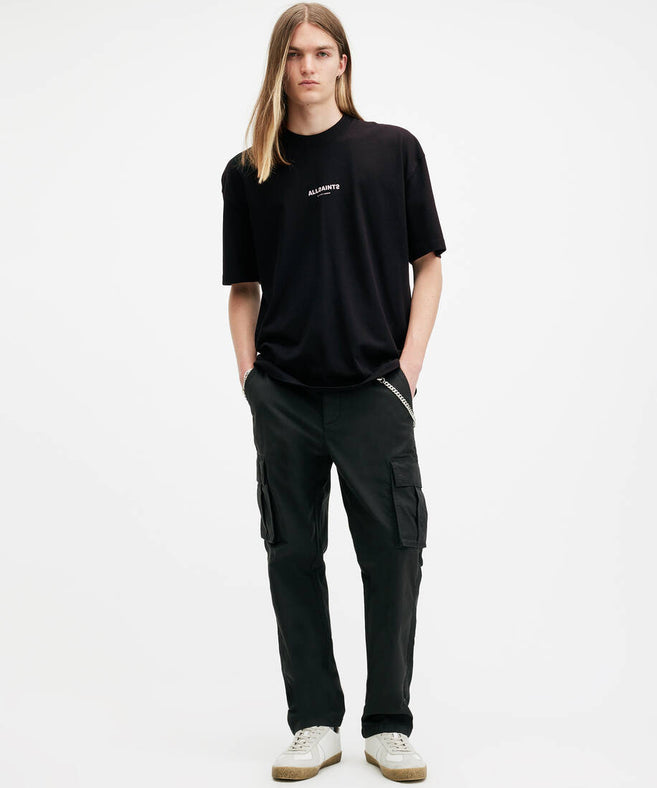 אולסיינטס - אוברסייז שרוול קצר JET BLACK  M074PB שחור