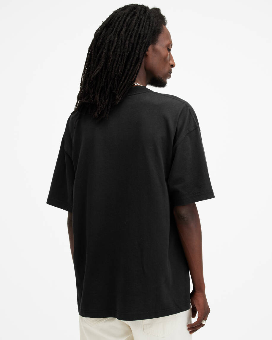 אולסיינטס - אוברסייז שרוול קצר M088PB Jet Black