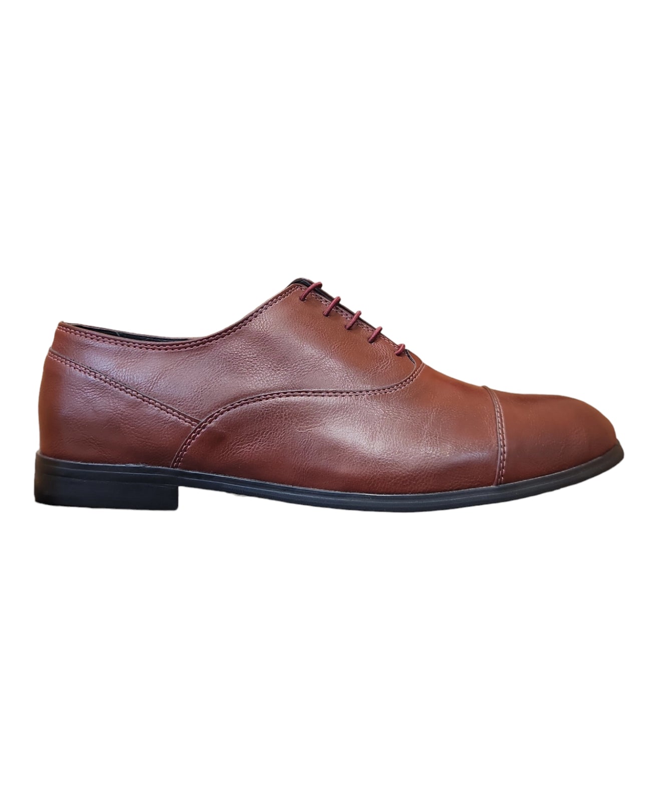 קואטרו - נעלי אלגנט דמוי עור - 9357 בורדו  - גזרה רחבה