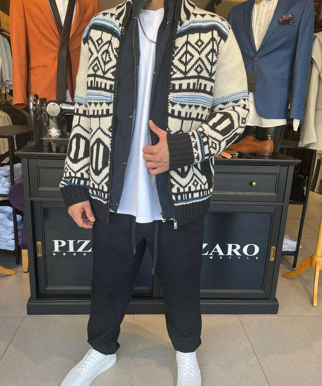 סקוץ’ אנד סודה - מעיל סרוג מעוצב 2 חלקים