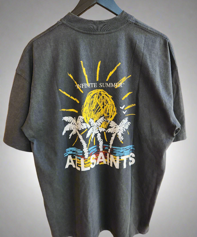 אולסיינטס - חולצה טי שרוול קצר בצבע אפור דהוי M061C