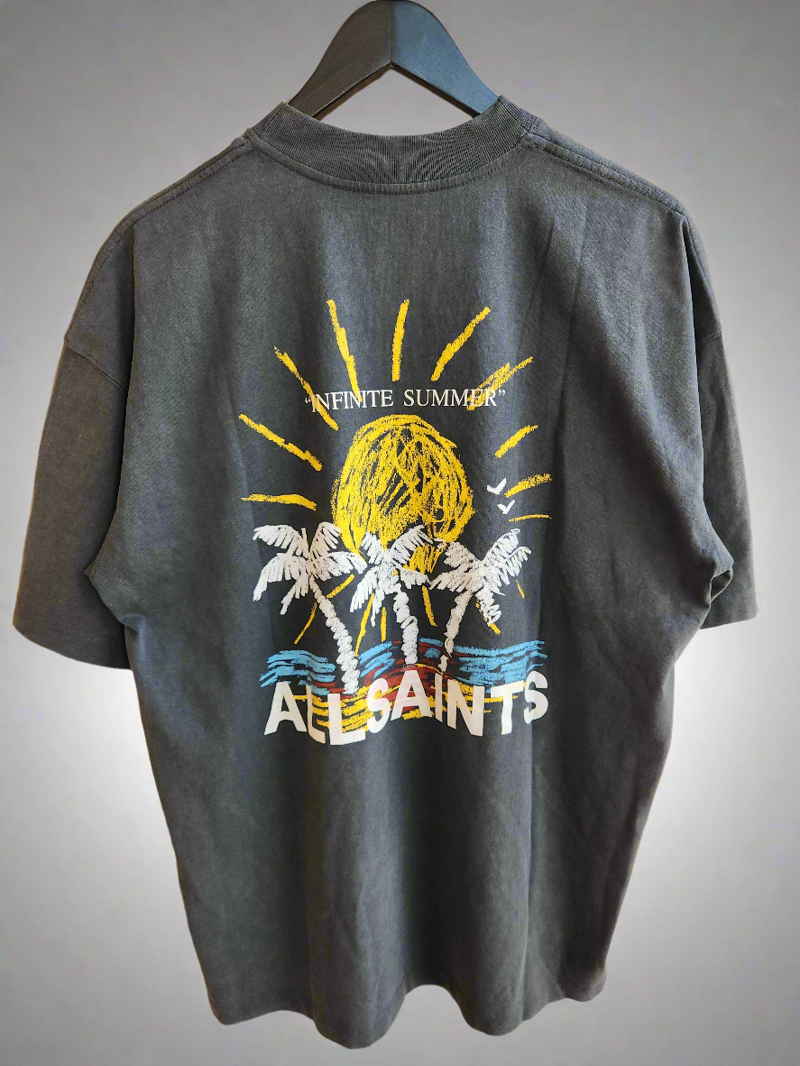 אולסיינטס - חולצה טי שרוול קצר בצבע אפור דהוי M061C