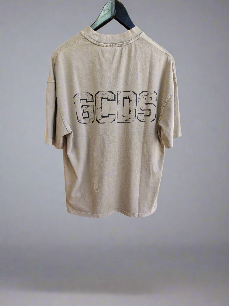 GCDS - חולצה טי אוברסייז Cotton 100% GC252MT03t