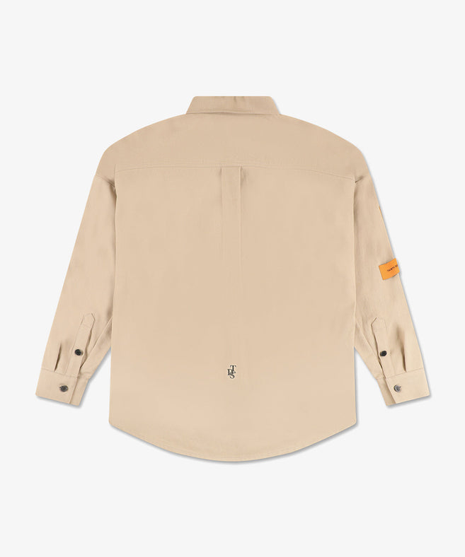 Drill Jacket בז׳ גב