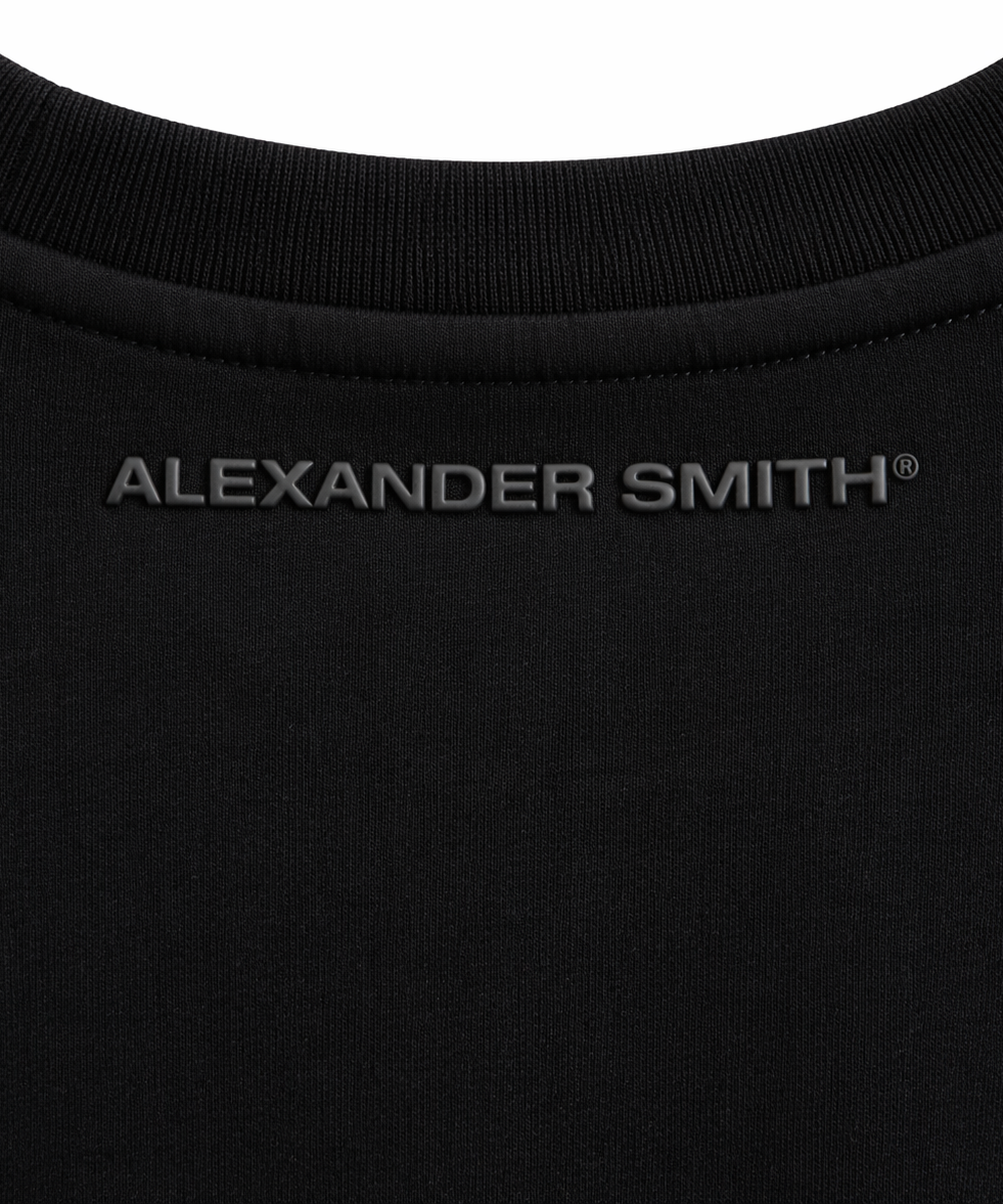 ALEXANDER SMITH - חולצה טי מבד מרצרייז AS261MT02-001