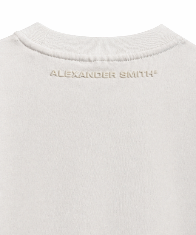 ALEXANDER SMITH - חולצה טי מבד מרצרייז AS261MT02-100