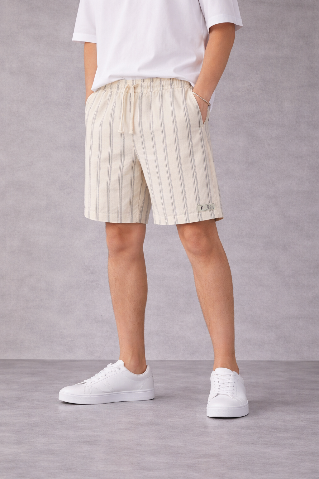 פפה ג'ינס - ברמודה פסים PM000070 SALY