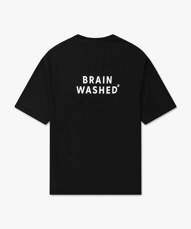Brain Washed 05 Tee שחור שטוף back