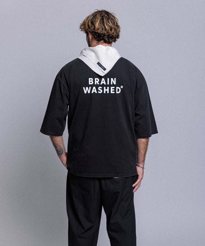 Brain Washed 05 Tee שחור שטוף detail-2
