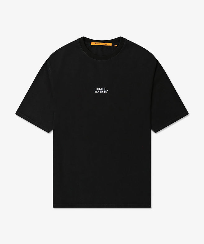 Brain Washed 05 Tee שחור שטוף front