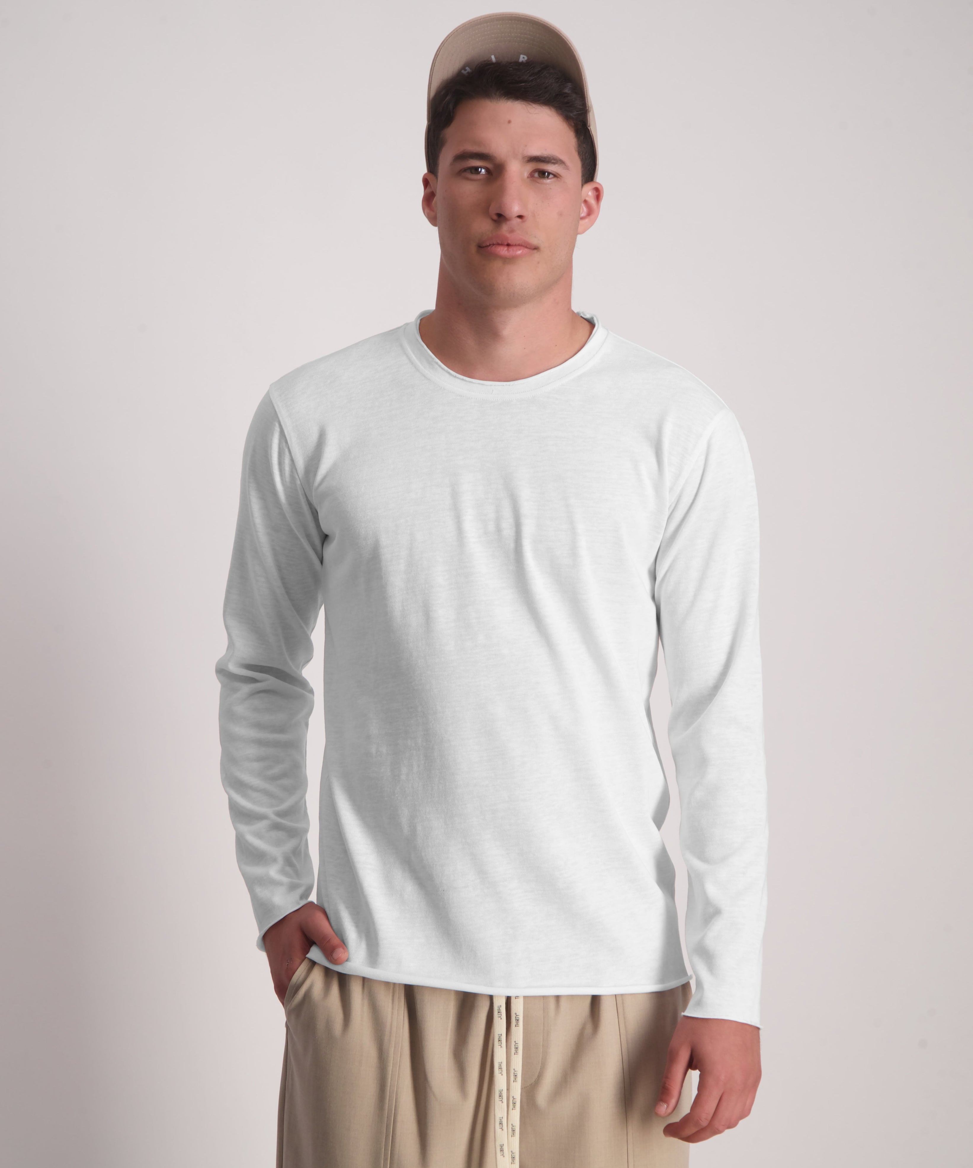 Cotton TDS Shirt לבן model-1