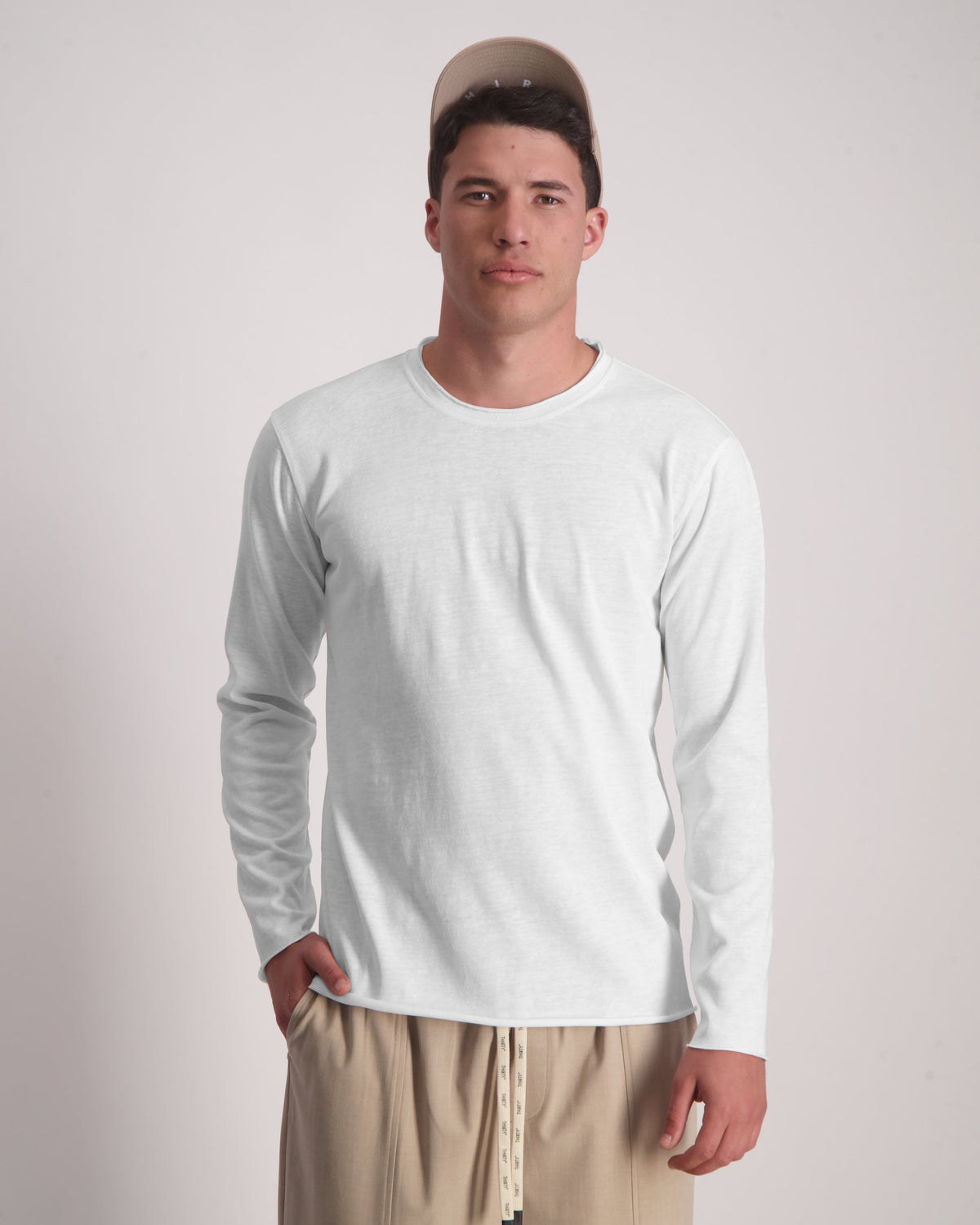 Cotton TDS Shirt לבן model-1