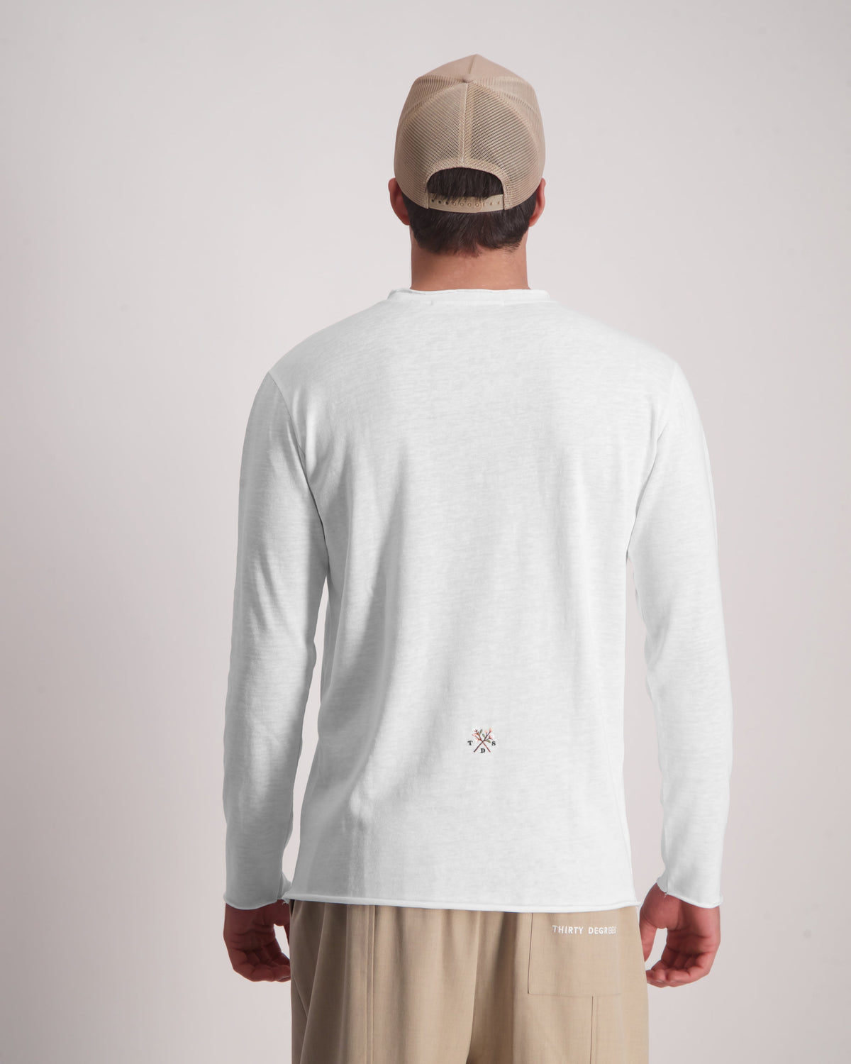 Cotton TDS Shirt לבן model-2