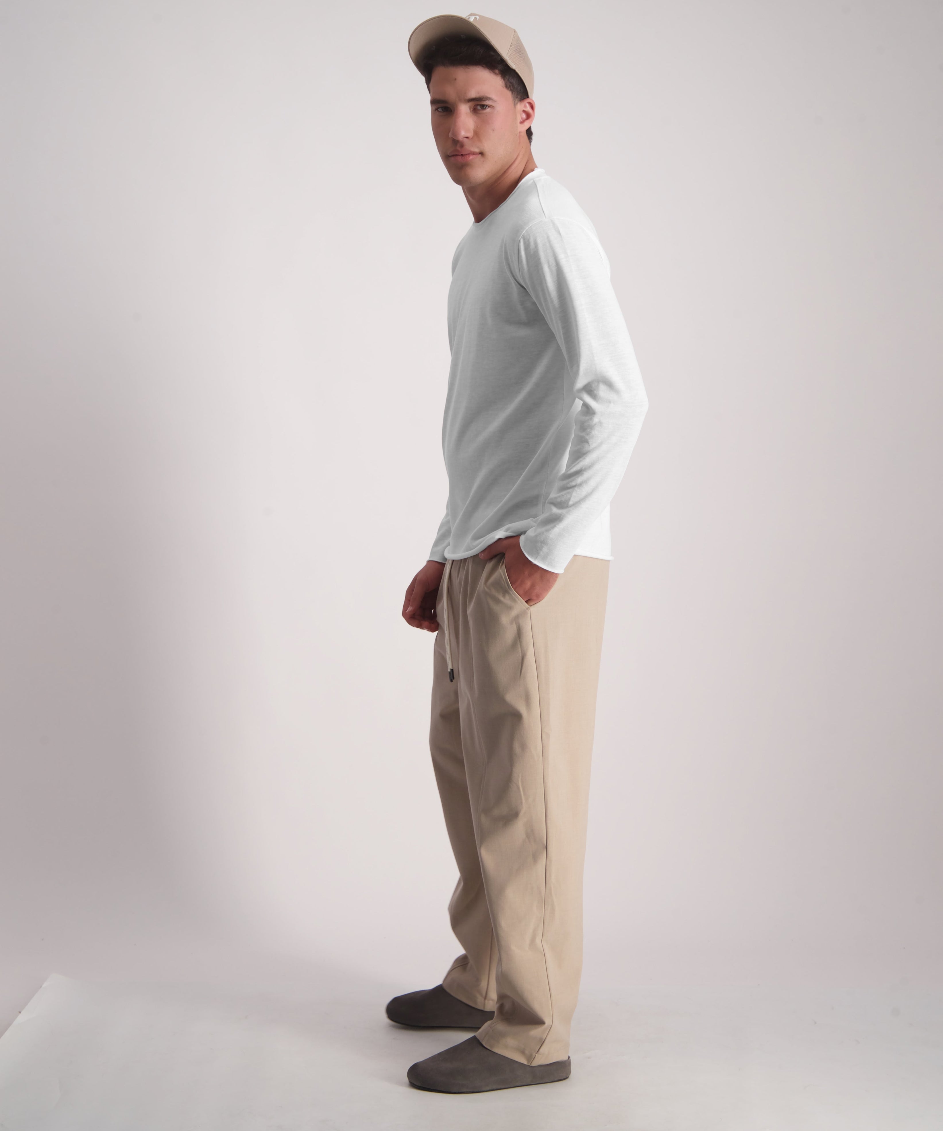 Cotton TDS Shirt לבן model-4
