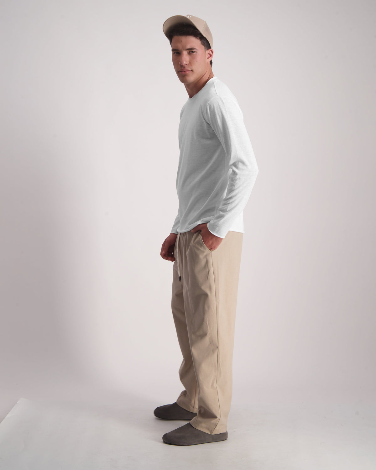 Cotton TDS Shirt לבן model-4