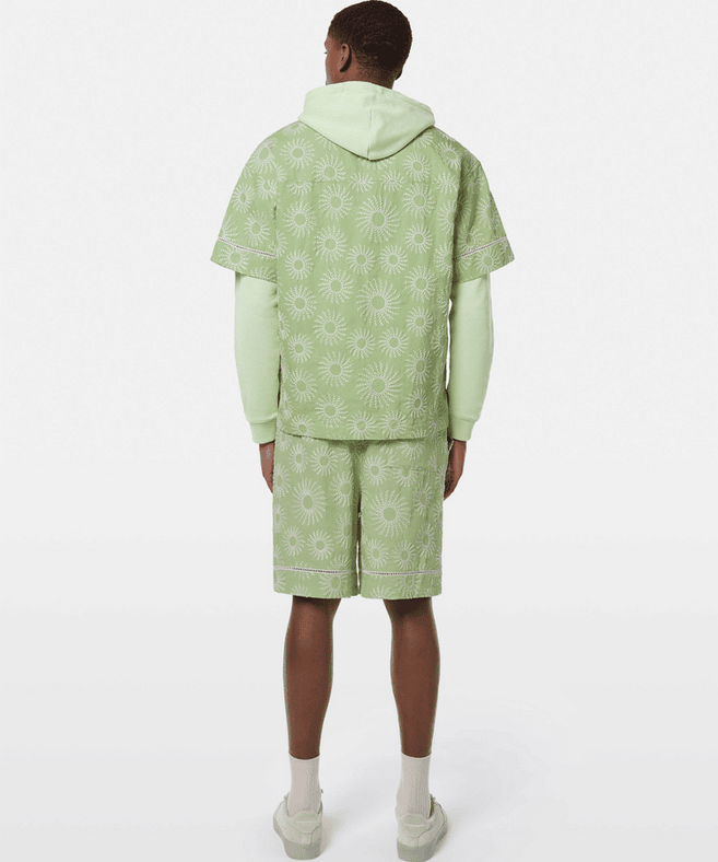 סקוץ' אנד סודה - מכופתרת פשתן רקמה ירוק בהיר 180332 300 SU25