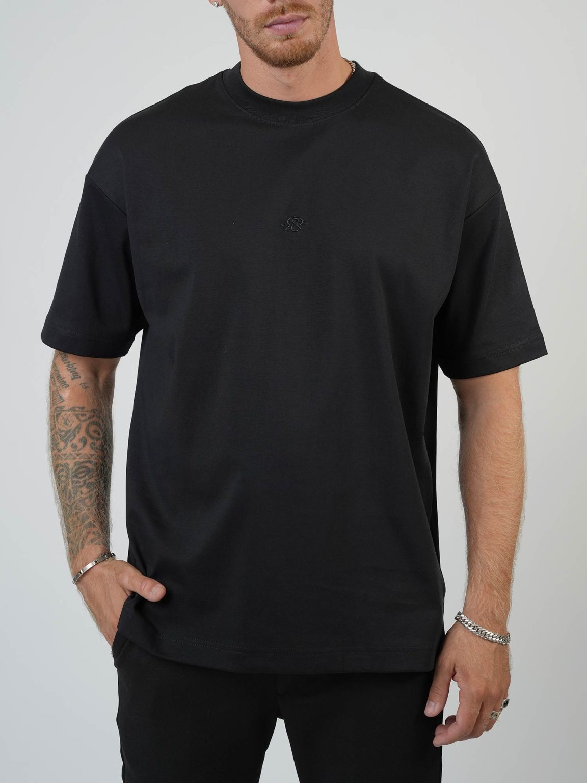 קרייזר -  חולצה טי אוברזייס מבד מרצרייז CRT25-308