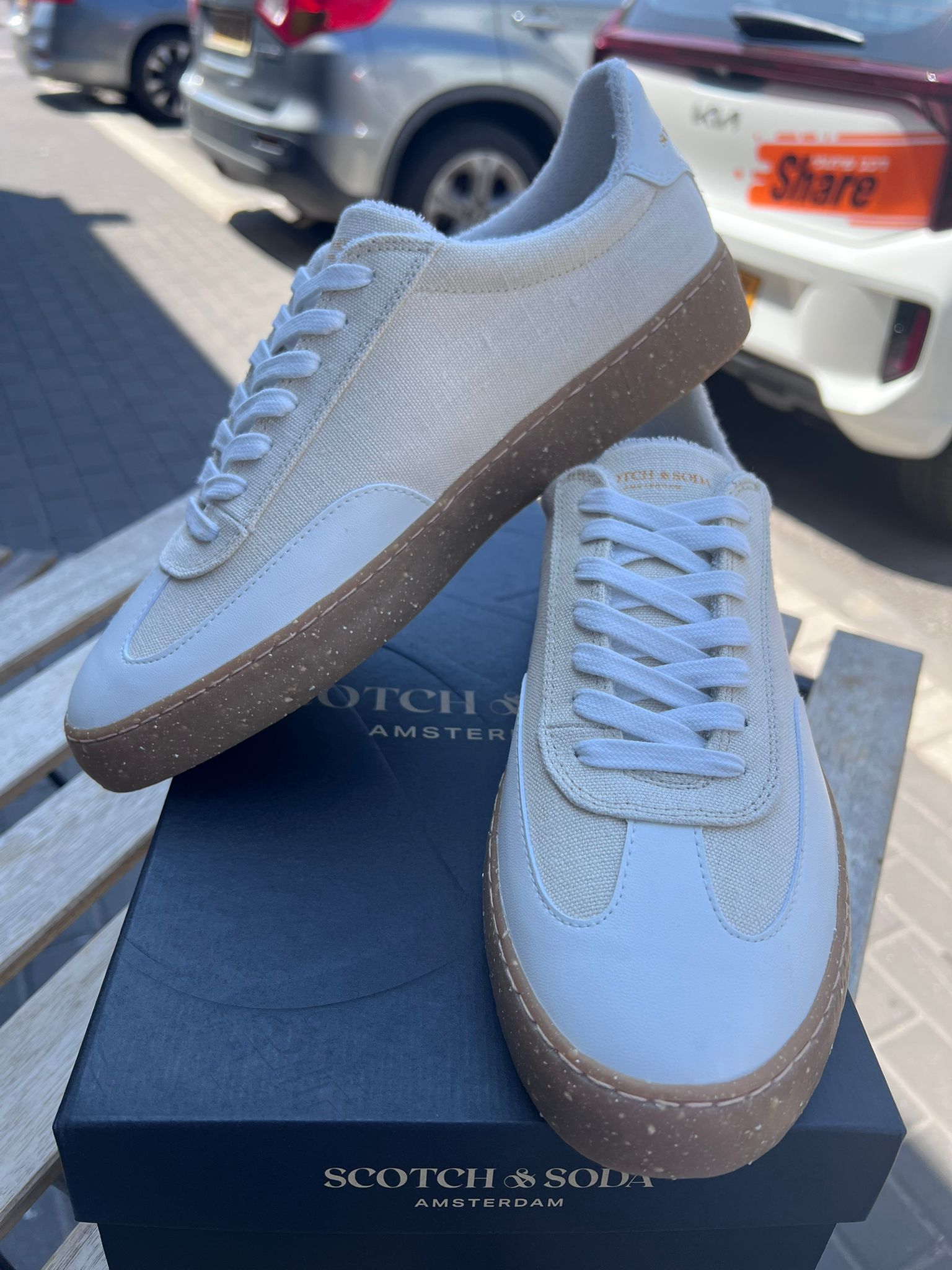 סקוץ’ אנד סודה –  סניקרס U00 Plakka 78702401-Beige