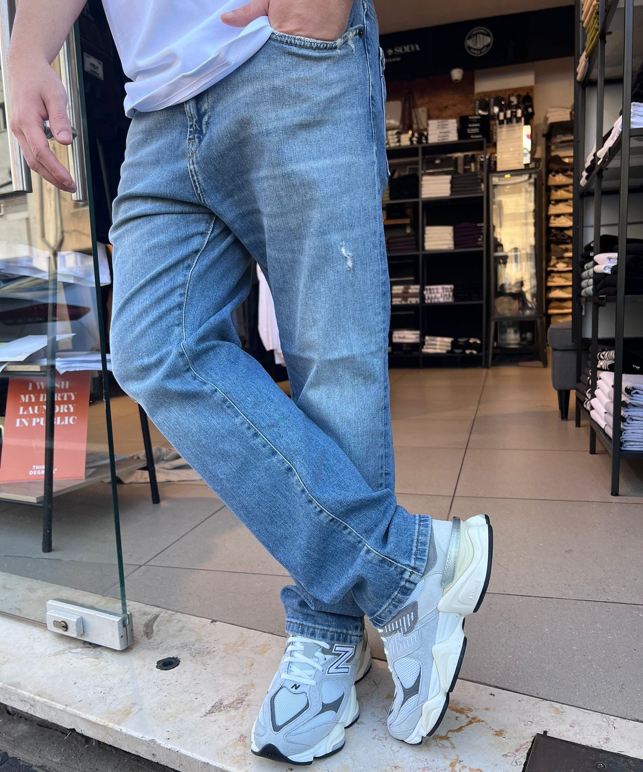 ELI 24W21 קרייזר - מכנס ג׳ינס LIGHT BLUE STRAIGHT
