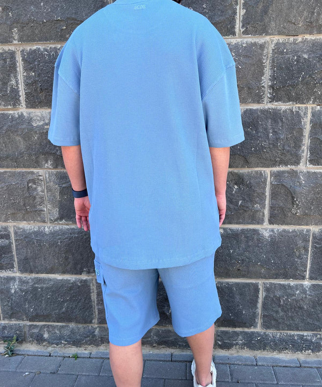 GCDS - חליפה וופל אוברסייז 100% כותנה GC251MS02