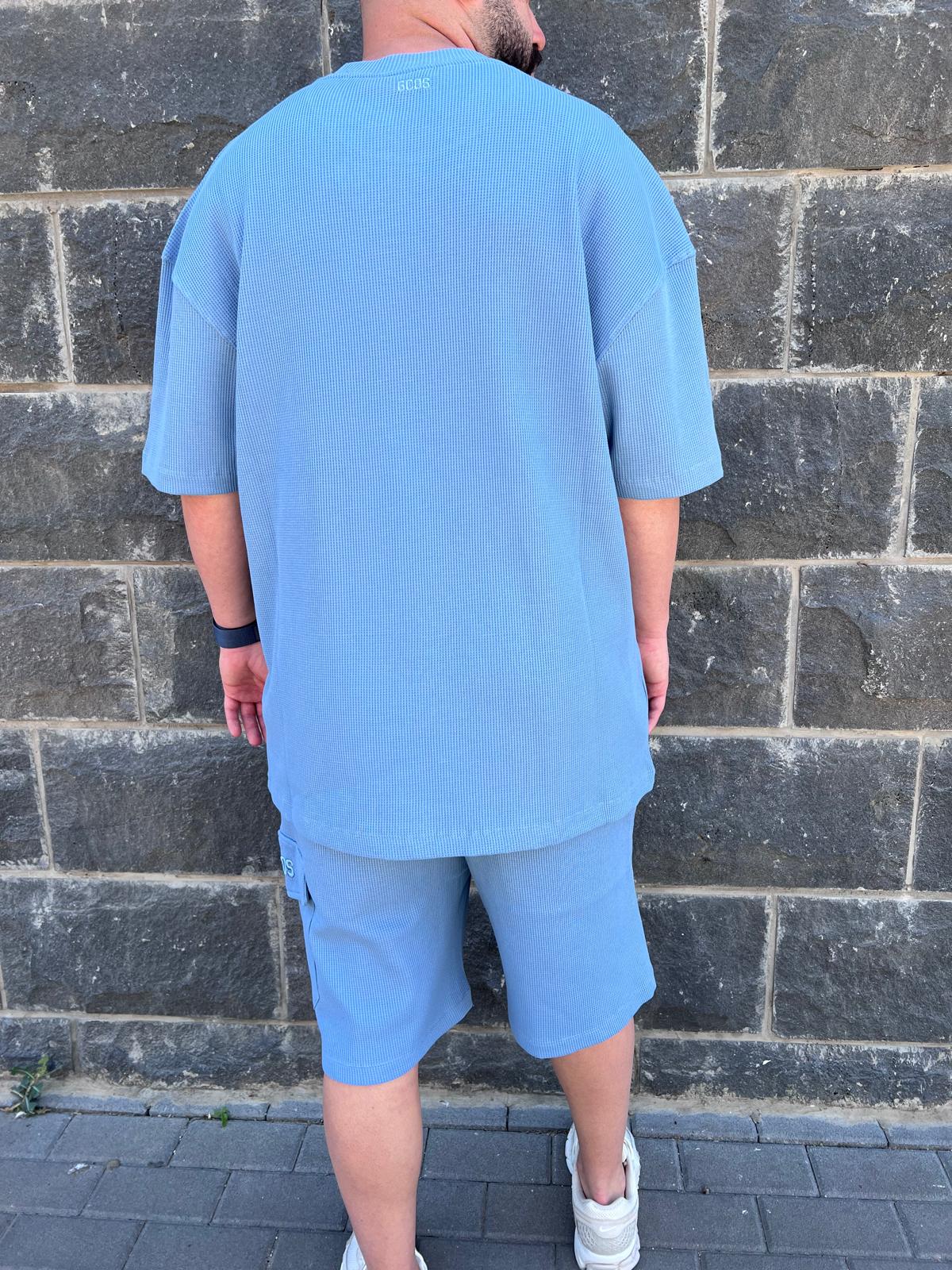 GCDS - חליפה וופל אוברסייז 100% כותנה GC251MS02