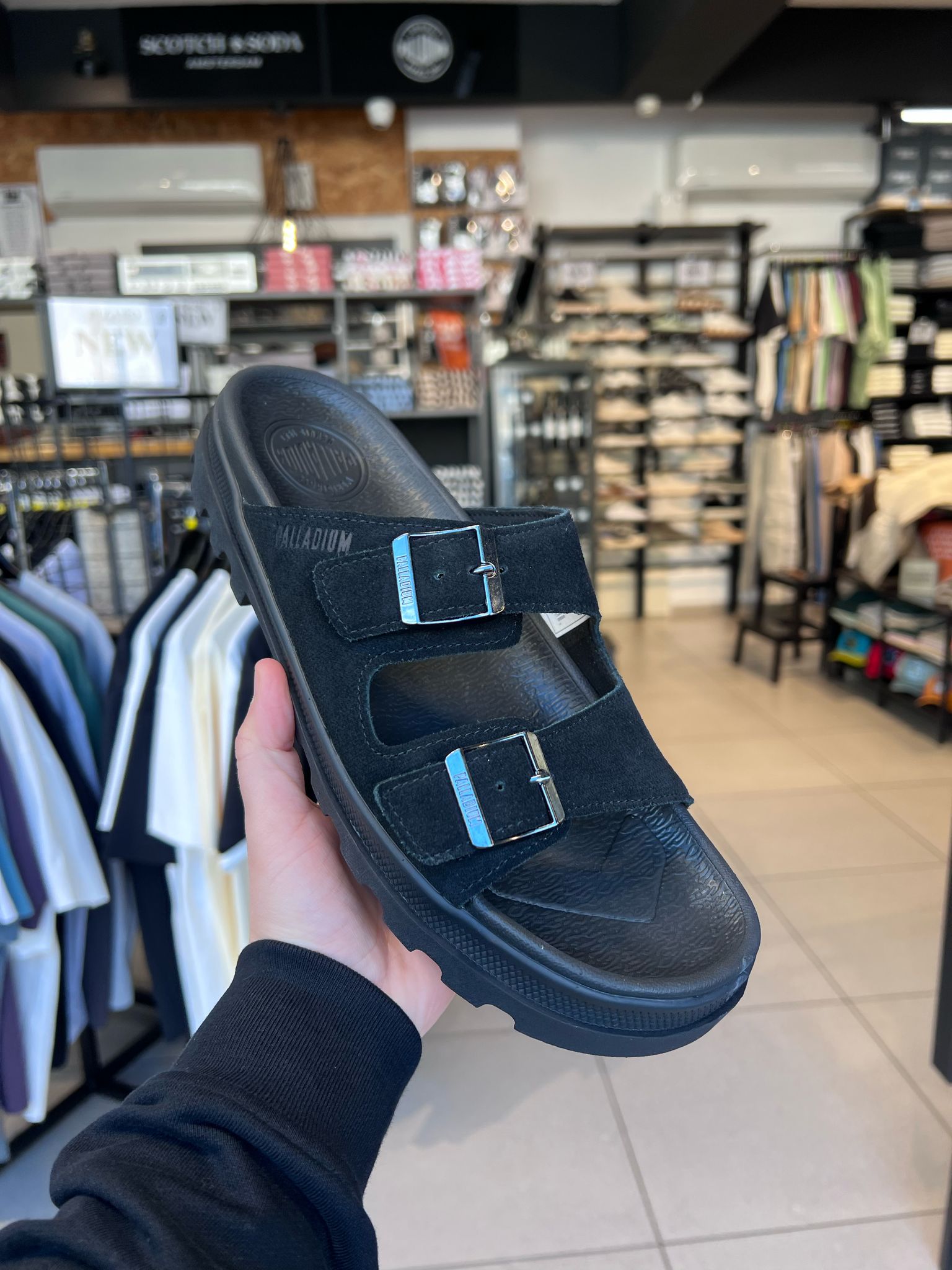 פלדיום – סנדלים לגברים 74455 008 BLACK DUNELITE RIVIERA SDE