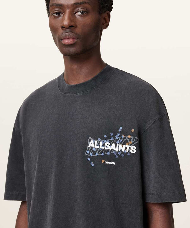 אולסיינטס - אוברסייז שרוול קצר M063PC Washed Black