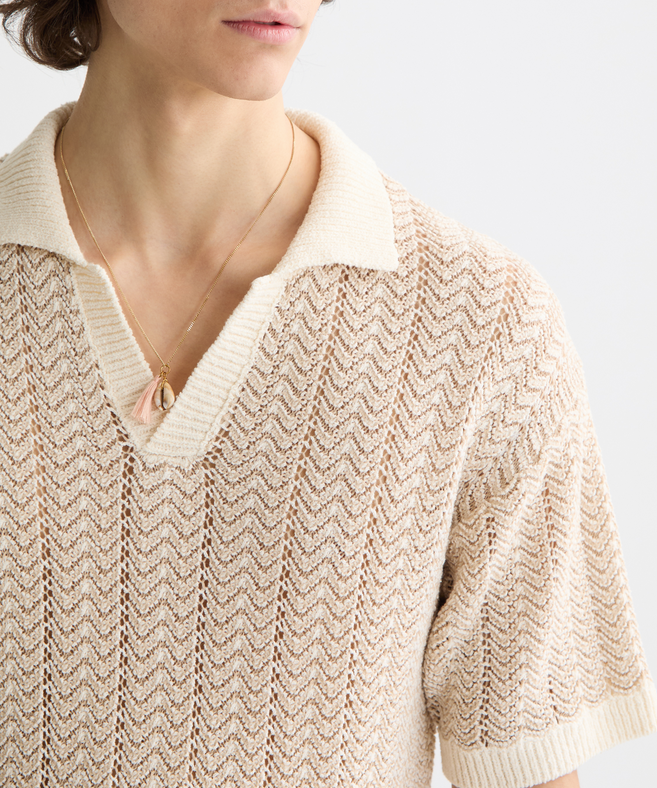 סקוץ' אנד סודה - סריג רשת צווארון 181322 270 FA25