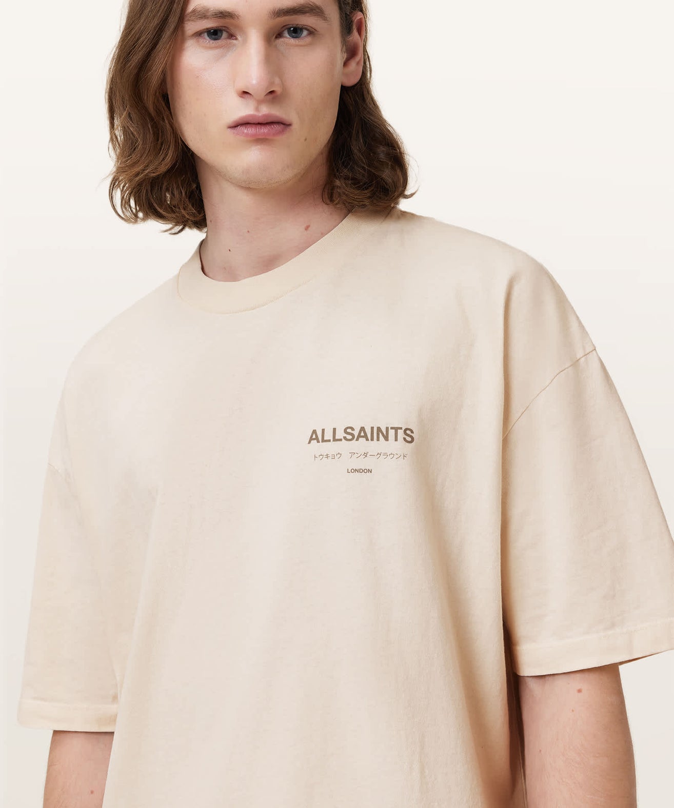 אולסיינטס - אוברסייז שרוול קצר M071PB Sandy White