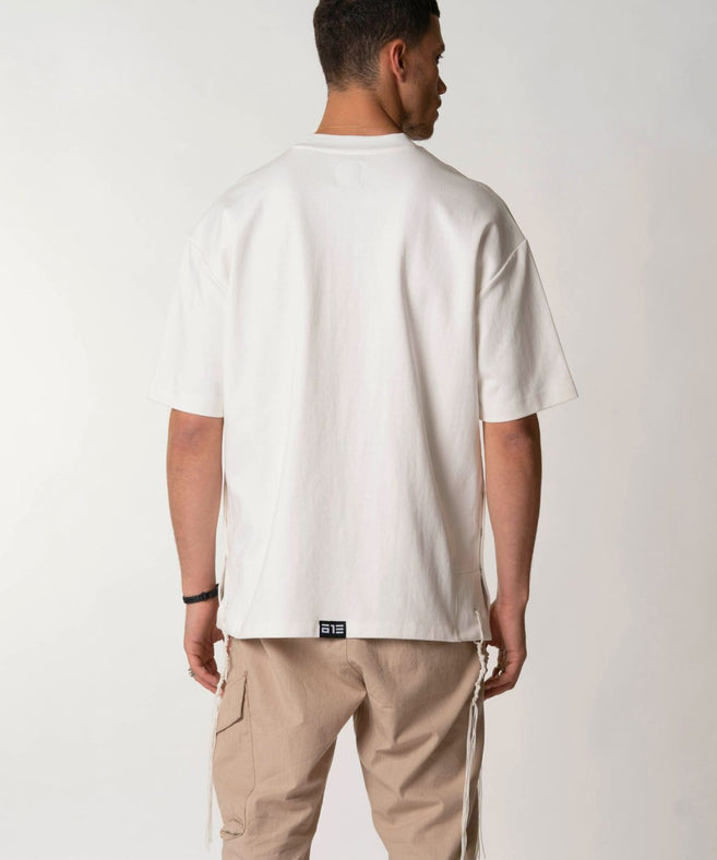 613, - חולצה ציצית מבד מרצרייז 613 שמנת True Identity