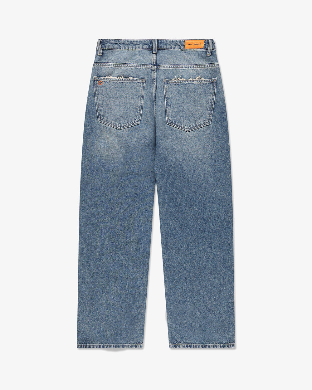 THIRTY DEGREES - ג'ינס Wide Denim-Blue Wash Classic