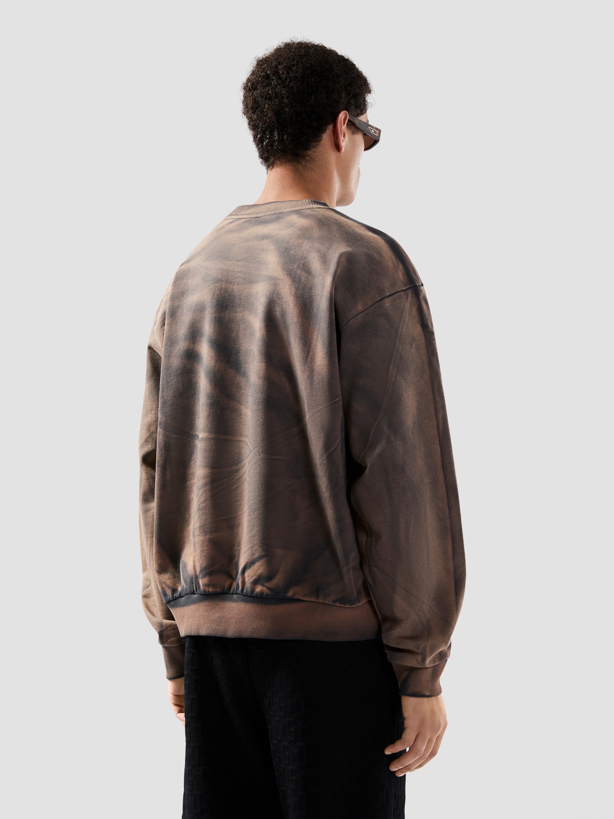 GCDS - פוטר PATCH LOGO SOLARIZED CREWNECK B2CM1512JE7-98 DARK GREY