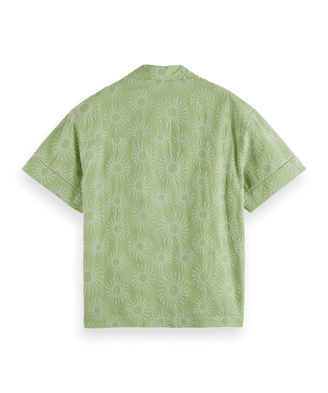 סקוץ' אנד סודה - מכופתרת פשתן רקמה ירוק בהיר 180332 300 SU25