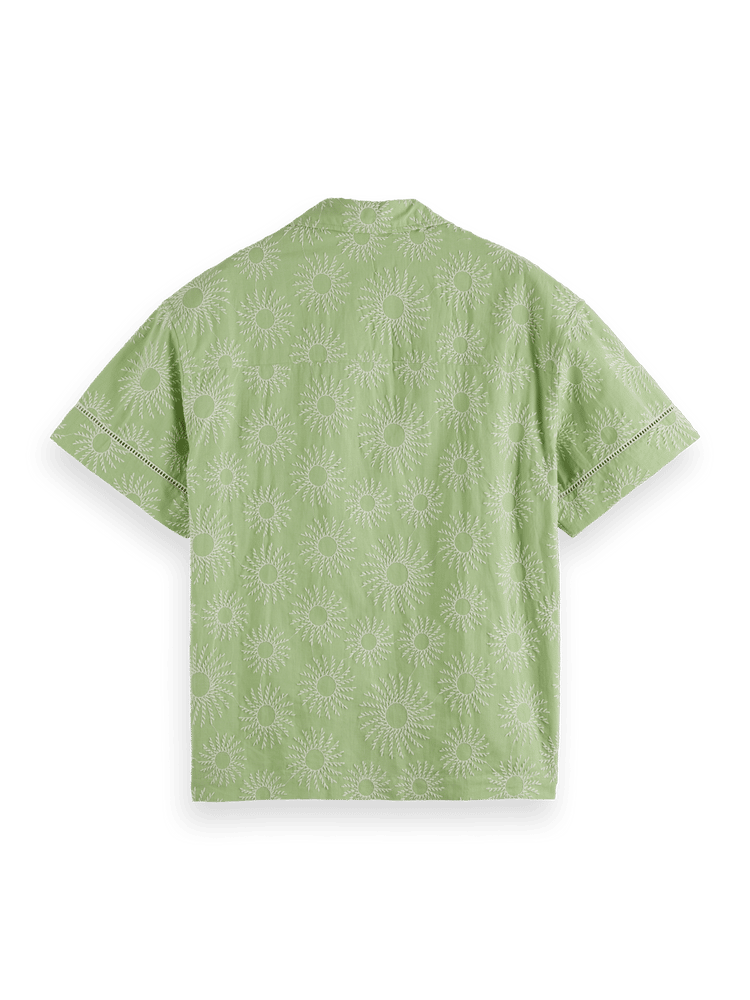 סקוץ' אנד סודה - מכופתרת פשתן רקמה ירוק בהיר 180332 300 SU25