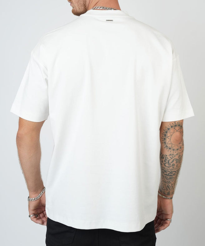 קרייזר -  חולצה טי אוברזייס מבד מרצרייז CRT25-308