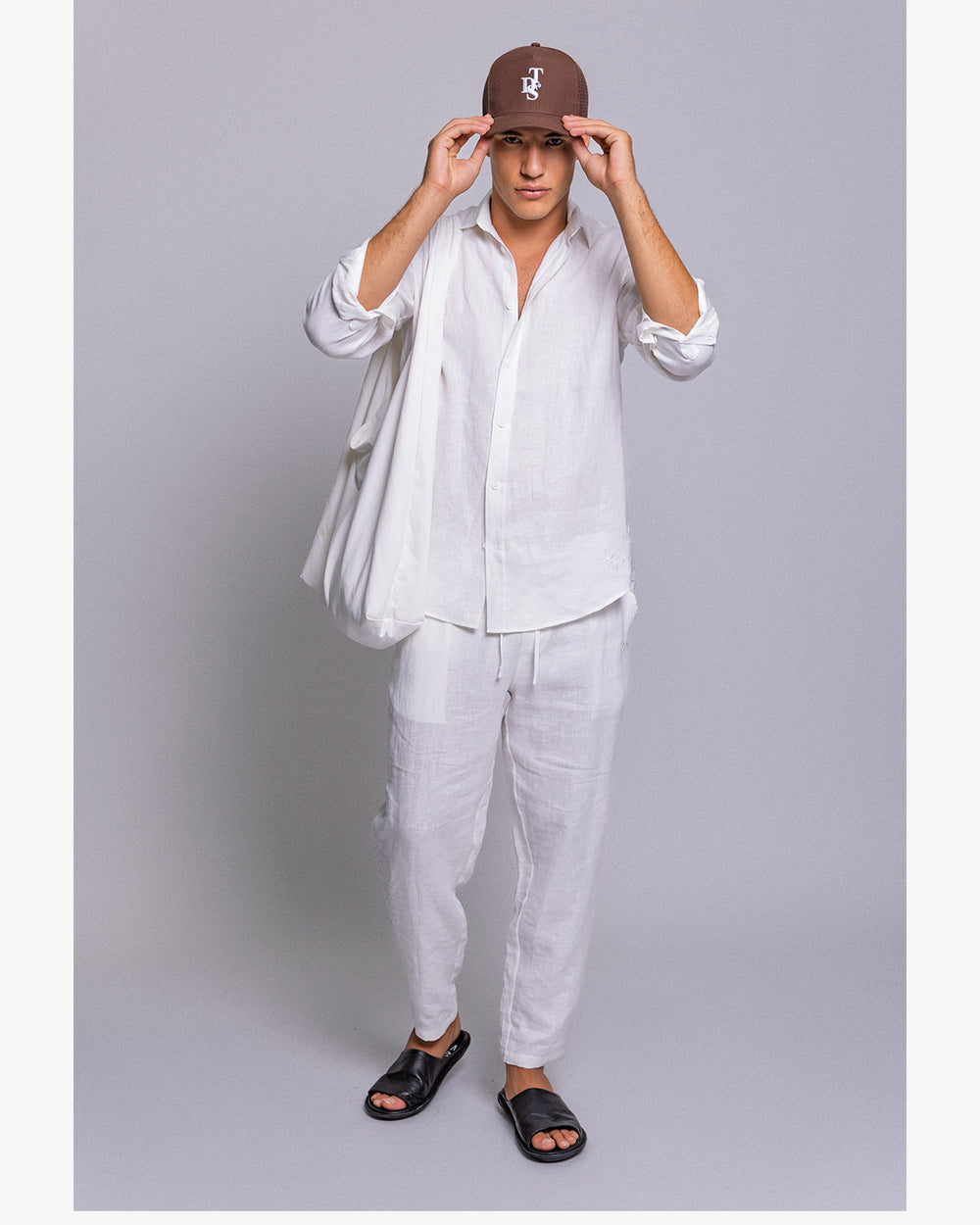 THIRTY DEGREES - מכנס פשתן LINEN TROUSERS 02 NEW.