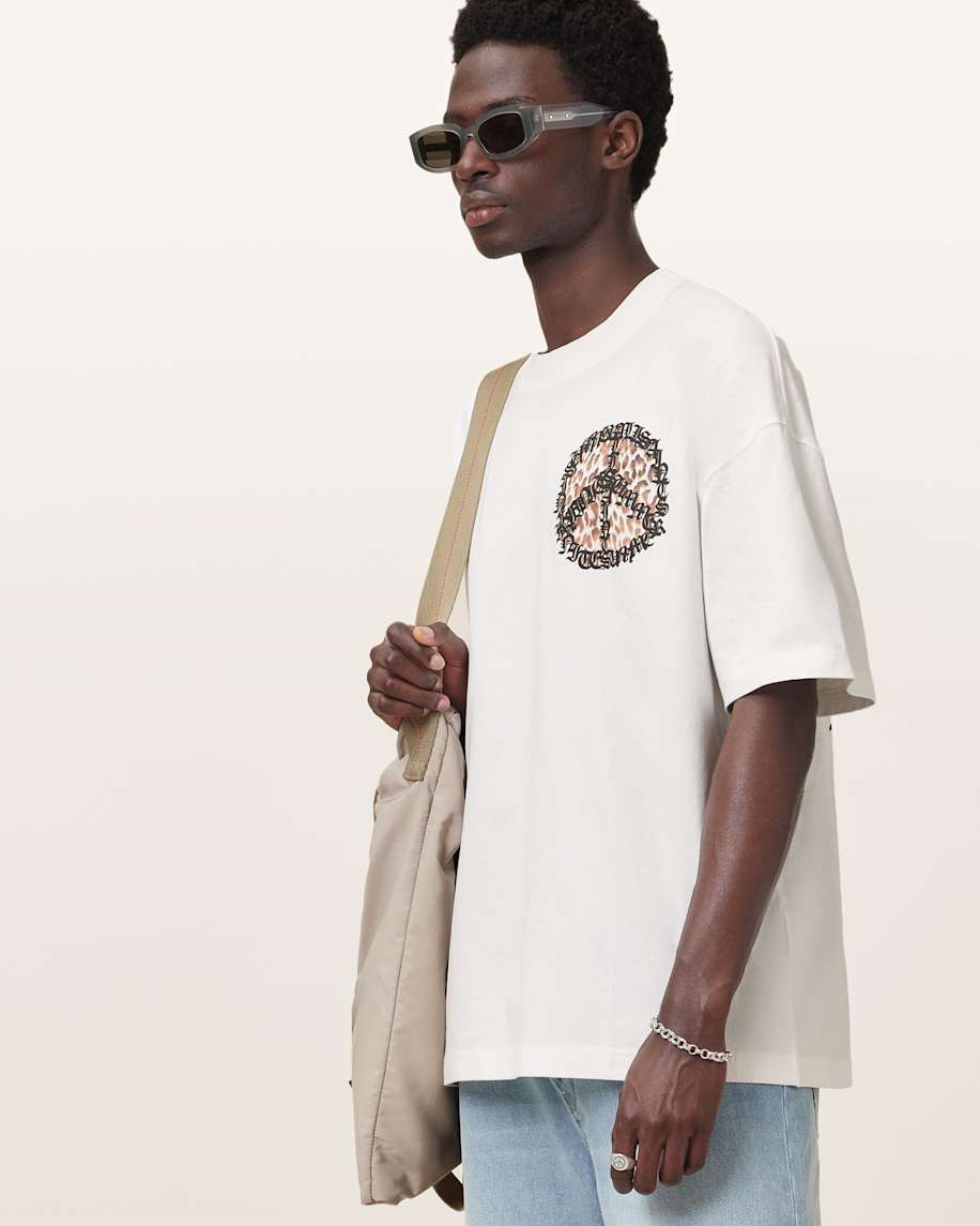 אולסיינטס - אוברסייז שרוול קצר M043PC Clark White