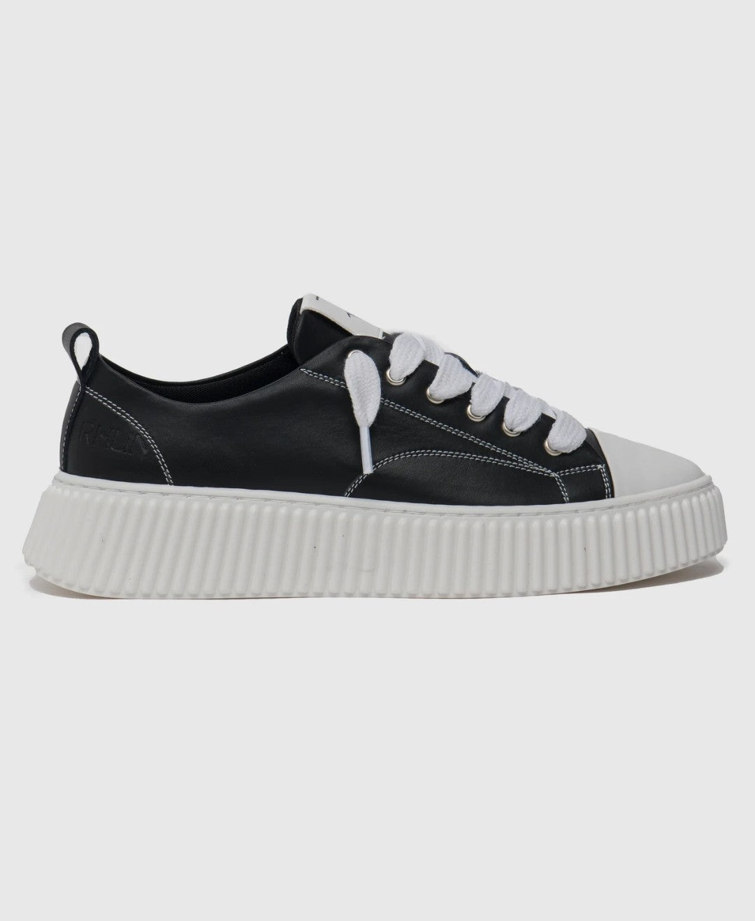 RHUN - סניקרס Treble 2020 Black Leather-White Sole