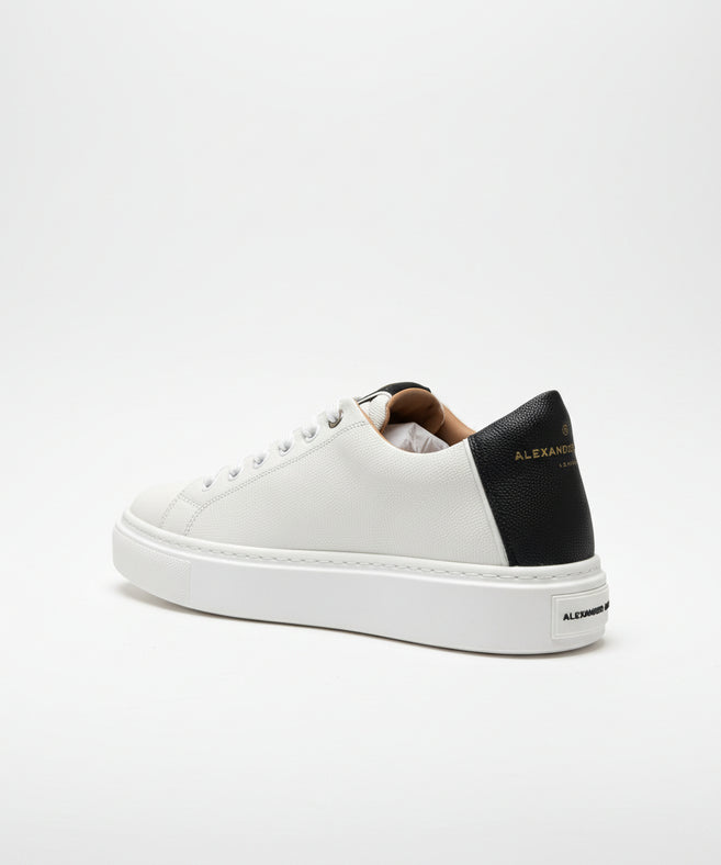 ALEXANDER SMITH - סניקרס עור LONDON MAN LDM 9066 WHITE BLACK