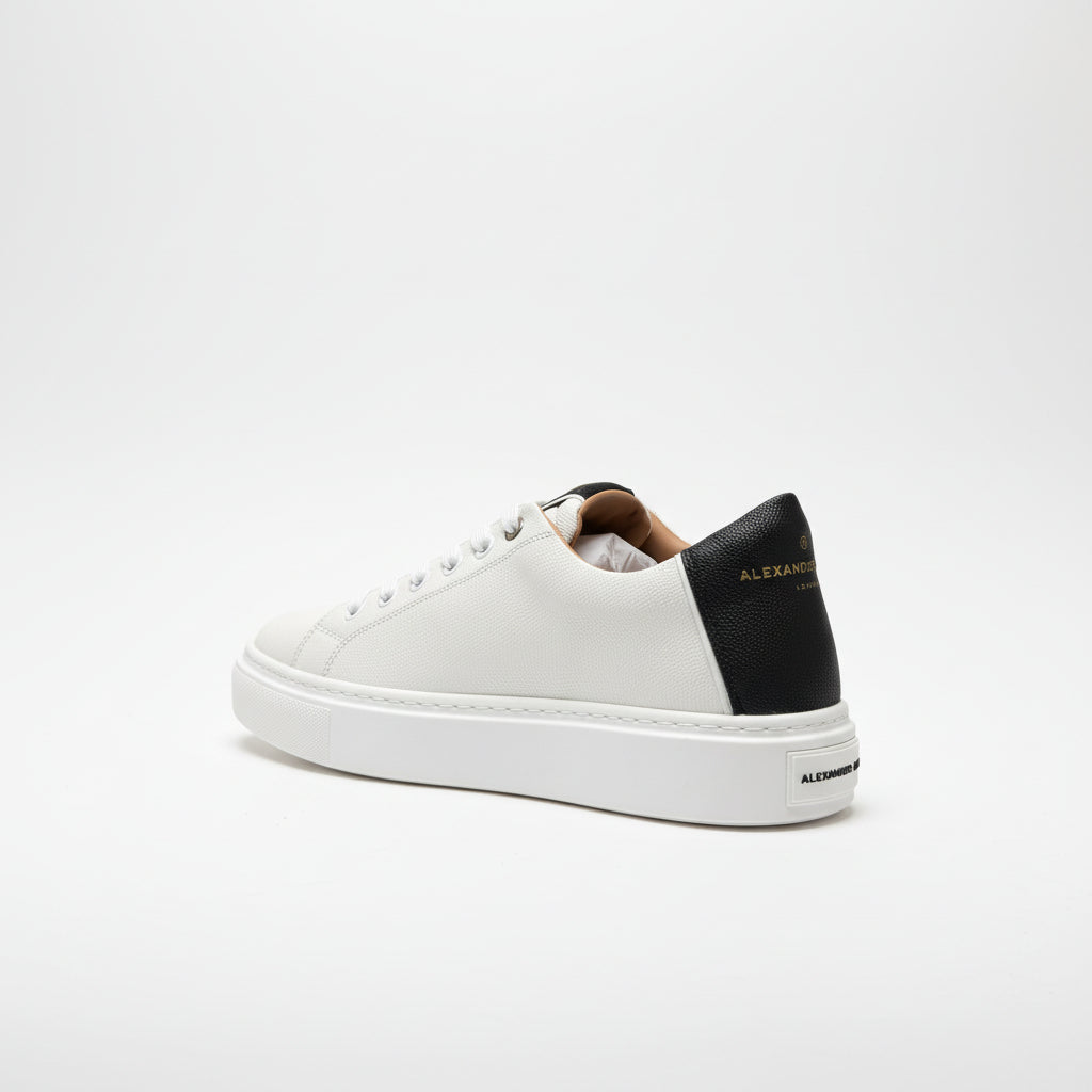 ALEXANDER SMITH - סניקרס עור LONDON MAN LDM 9066 WHITE BLACK