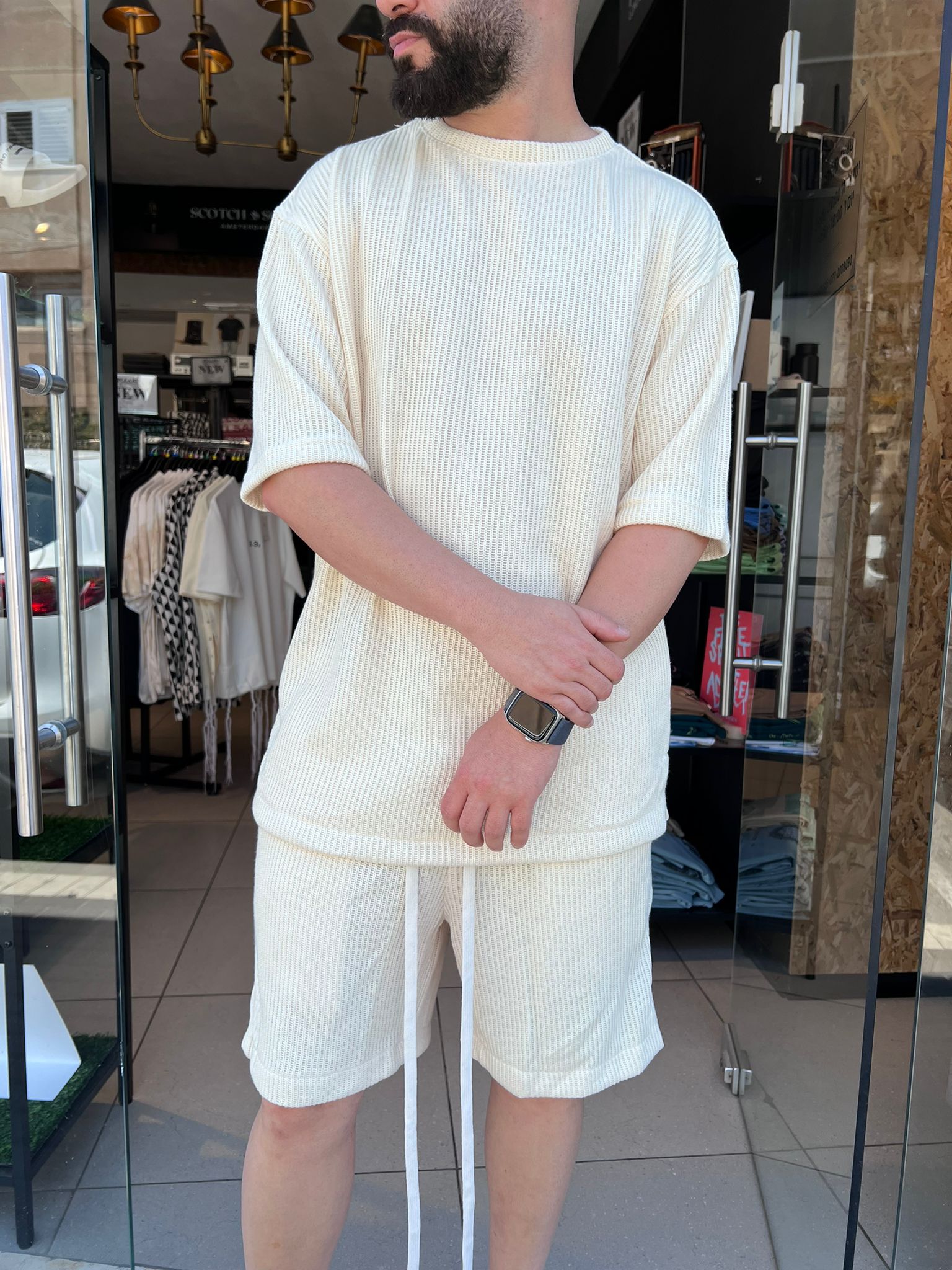 פיל רוג' - סט קצר TOKYO 02 שמנת