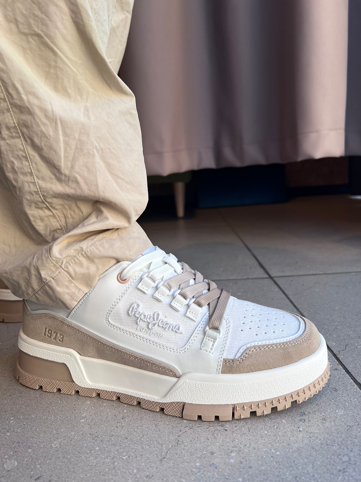 פפה ג’ינס – סניקרס  PMS00039-847 TUSCA BEIGE