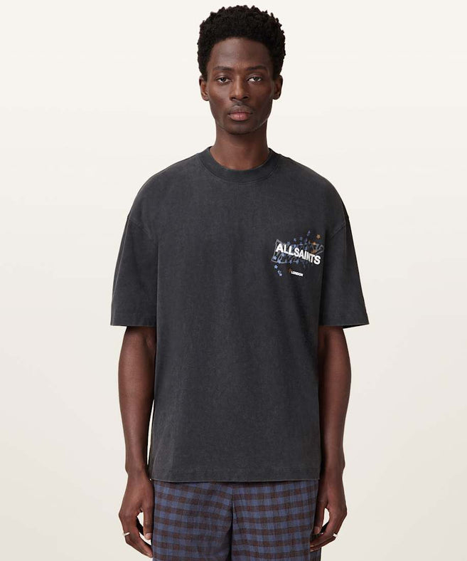 אולסיינטס - אוברסייז שרוול קצר M063PC Washed Black