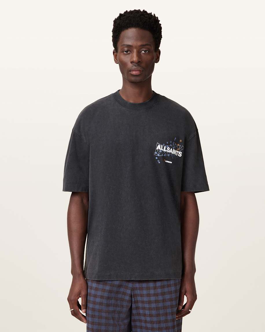 אולסיינטס - אוברסייז שרוול קצר M063PC Washed Black
