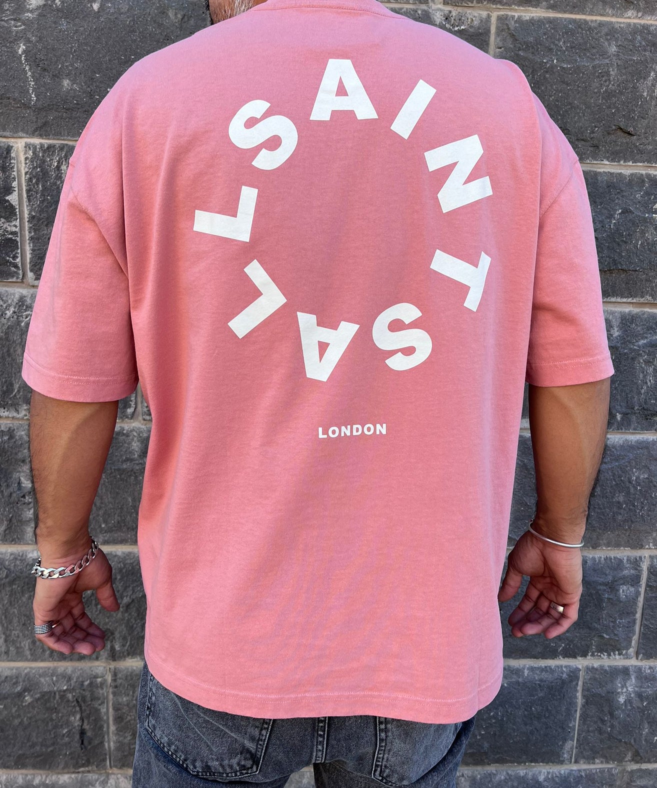 אולסיינטס - אוברסייז שרוול קצר Amara Pink M072PB