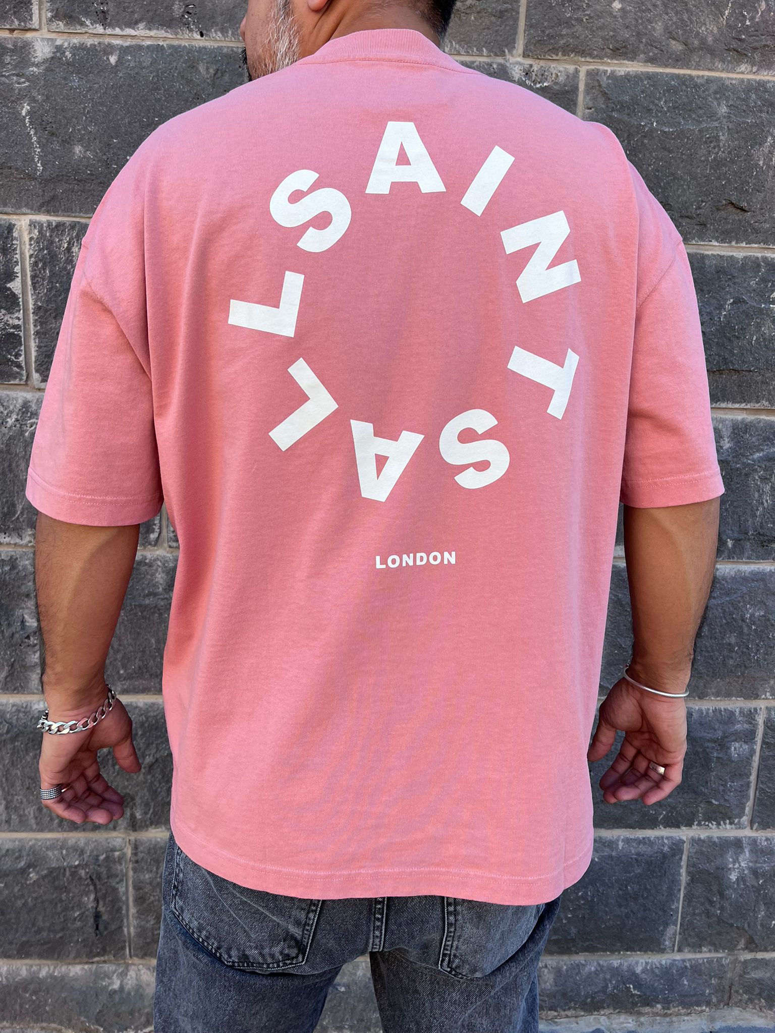 אולסיינטס - אוברסייז שרוול קצר Amara Pink M072PB