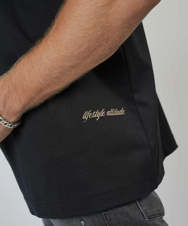 קרייזר -  חולצה טי אוברזייס מבד מרצרייז CRT26-101