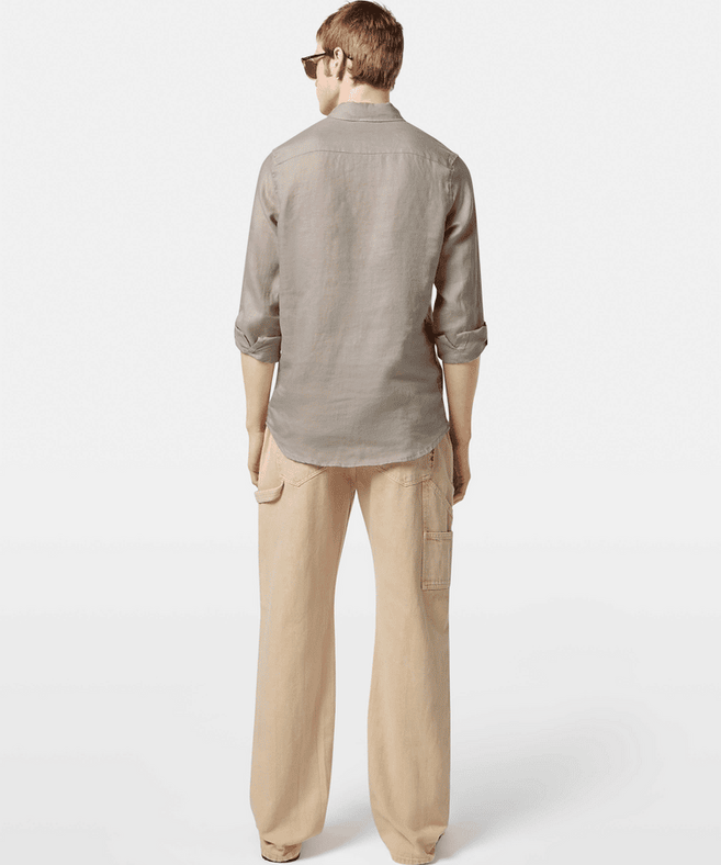 סקוץ' אנד סודה - מכופתרת פשתן שרוול ארוך
בצבע אבן 180016 030 SU25